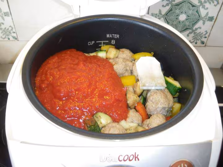 Boulettes a la ratatouille