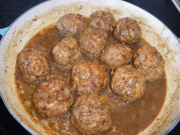 Boulettes de veau aux raisins