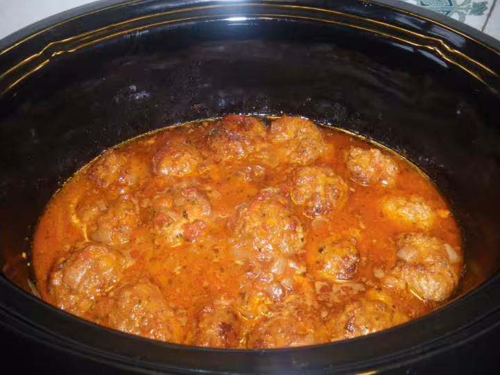 Boulettes italiennes a la mijoteuse