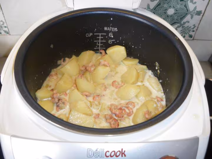 Cabillaud aux crevettes