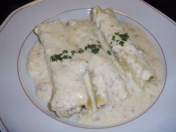 Canelloni sauce blanche