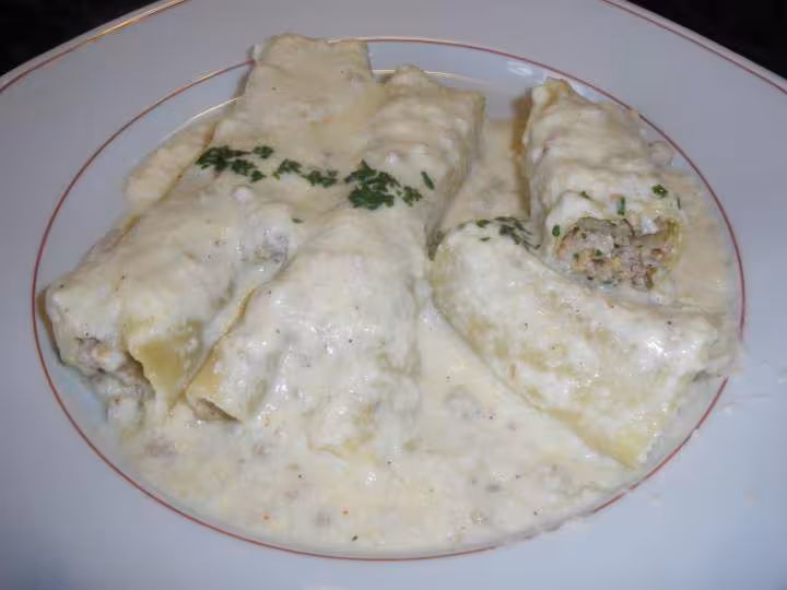 Canelloni sauce blanche