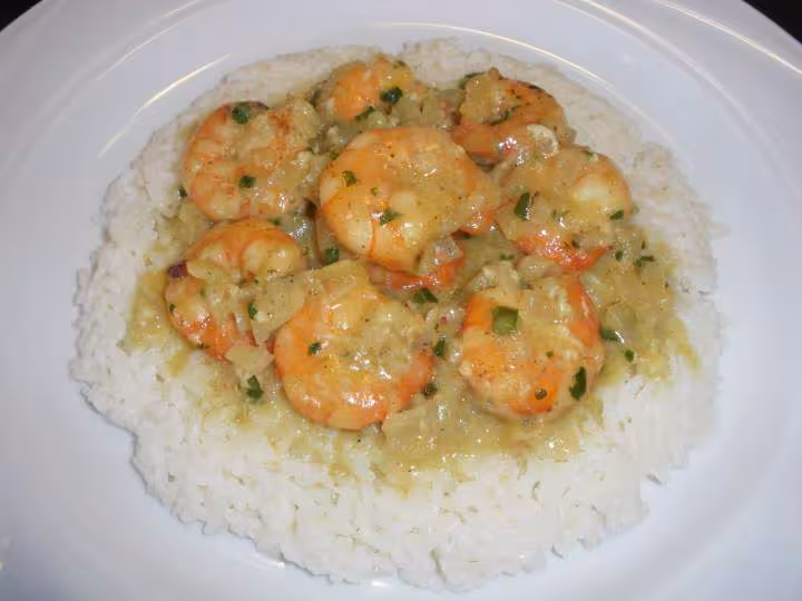 Crevettes au curry