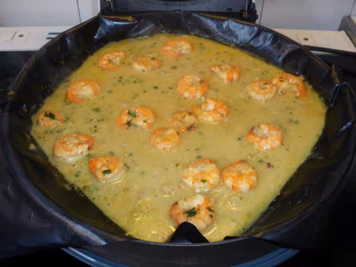 Crevettes au curry