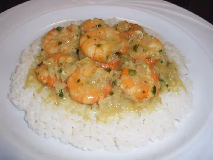 Crevettes au curry