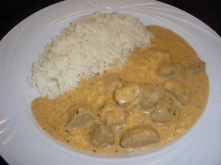 Dinde au curry rouge