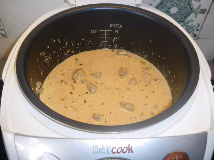Dinde au curry rouge