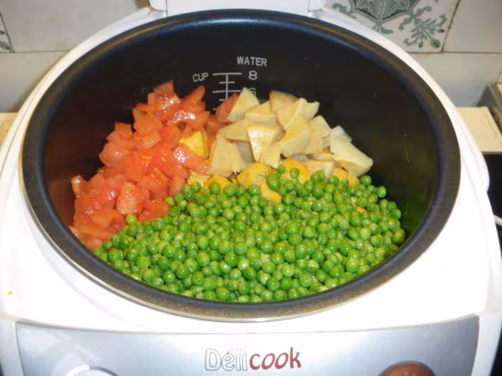 Dinde aux petits pois