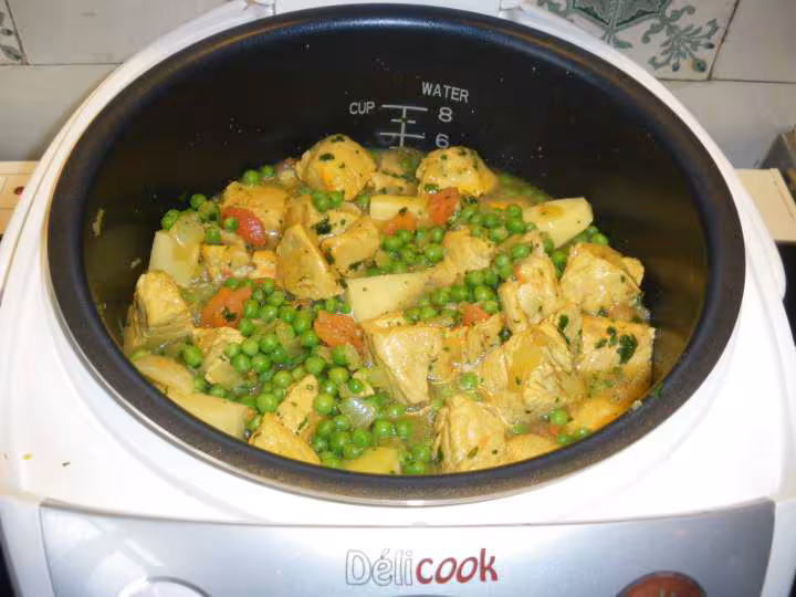 Dinde aux petits pois