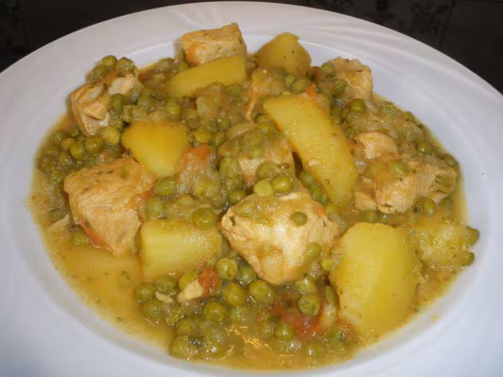 Dinde aux petits pois
