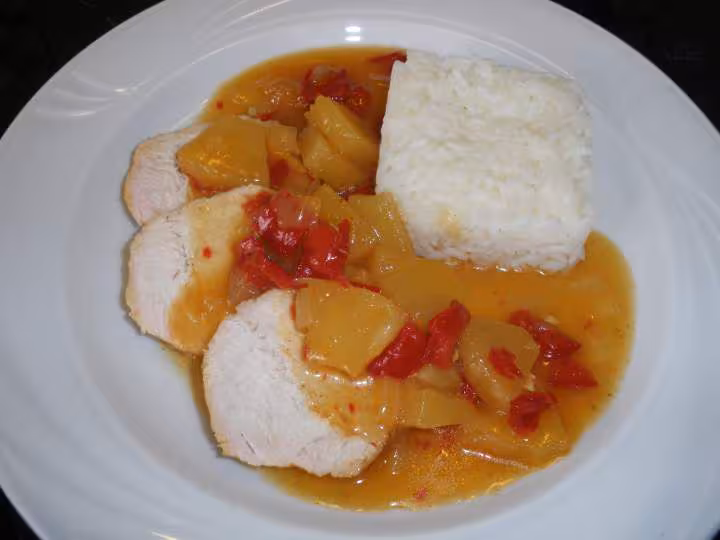 Dinde sauce aigre douce
