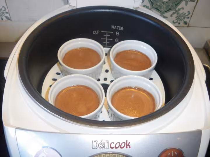 Flan au chocolat au delicook