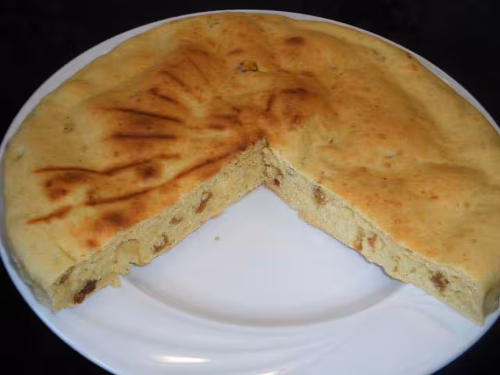 Gateau allege aux raisins entame
