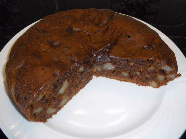 Gateau chocolat poire