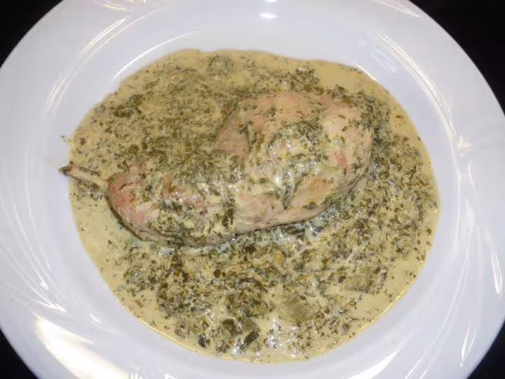 Lapin aux epinards