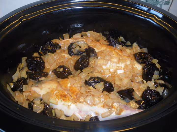 Lapin aux pruneaux a la mijoteuse