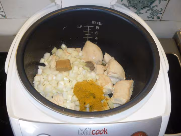 Paella de poulet
