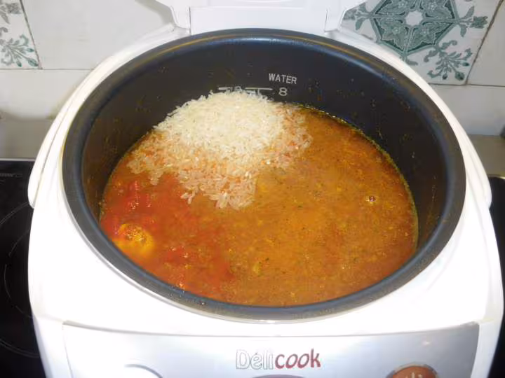Paella de poulet