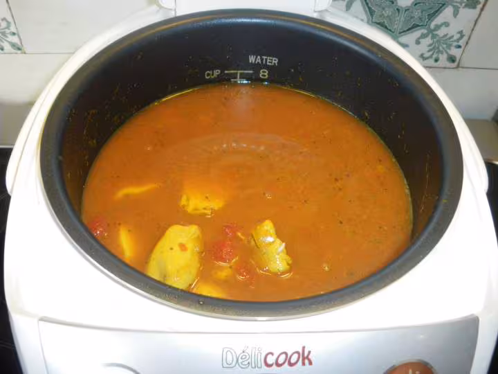 Paella de poulet