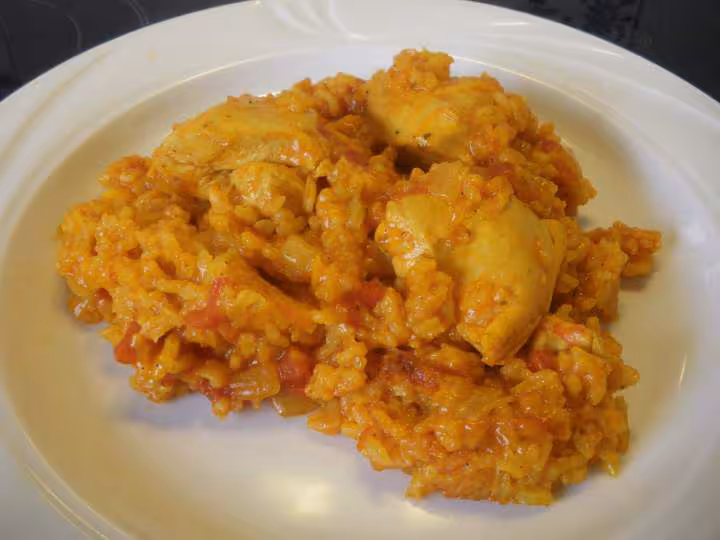 Paella de poulet