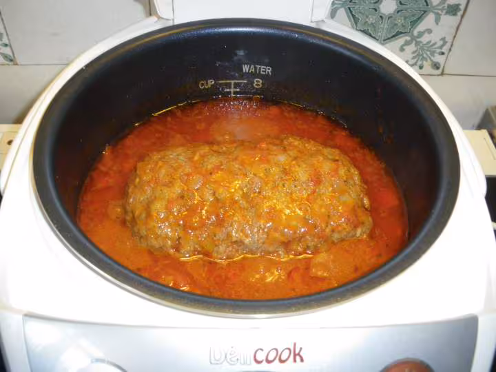 Pain de veau aux poivrons