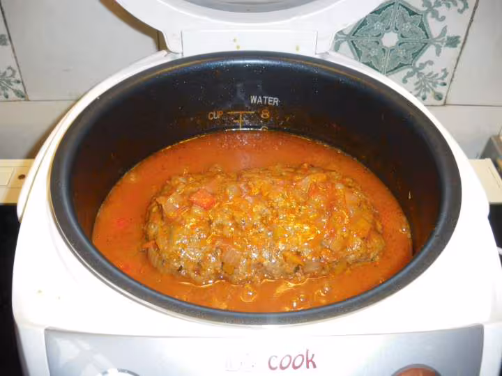 Pain de veau aux poivrons