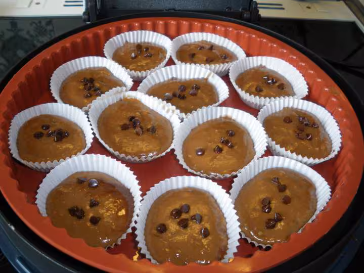 Petits cakes alleges au chocolat