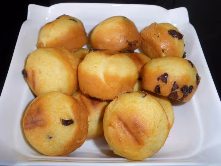 Petits cakes aux pepites de chocolat