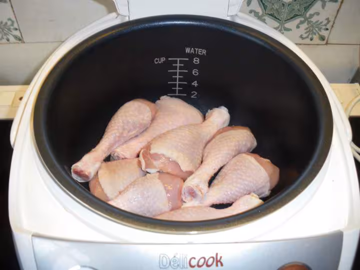 Pilons de poulet aux oignons