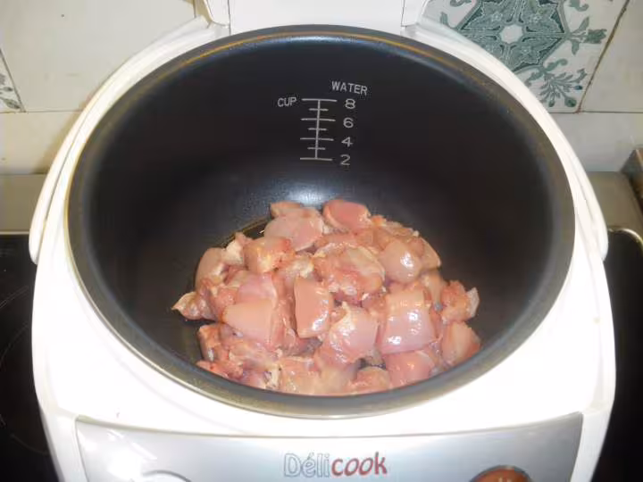 Poulet au curry vert