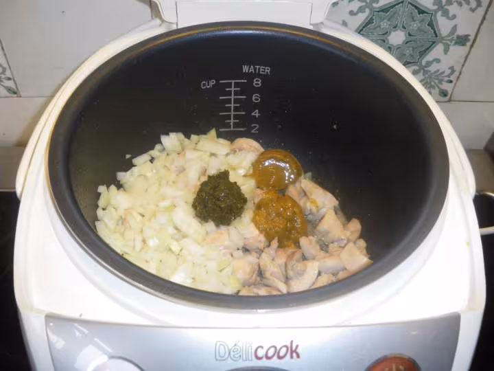 Poulet au curry vert