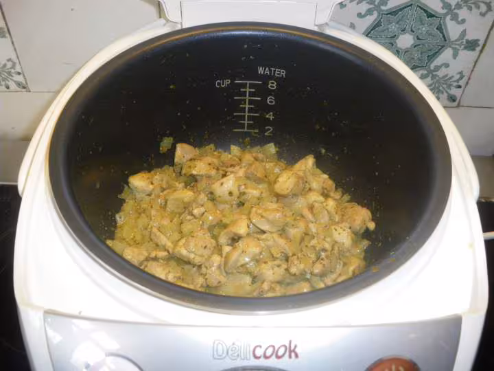Poulet au curry vert