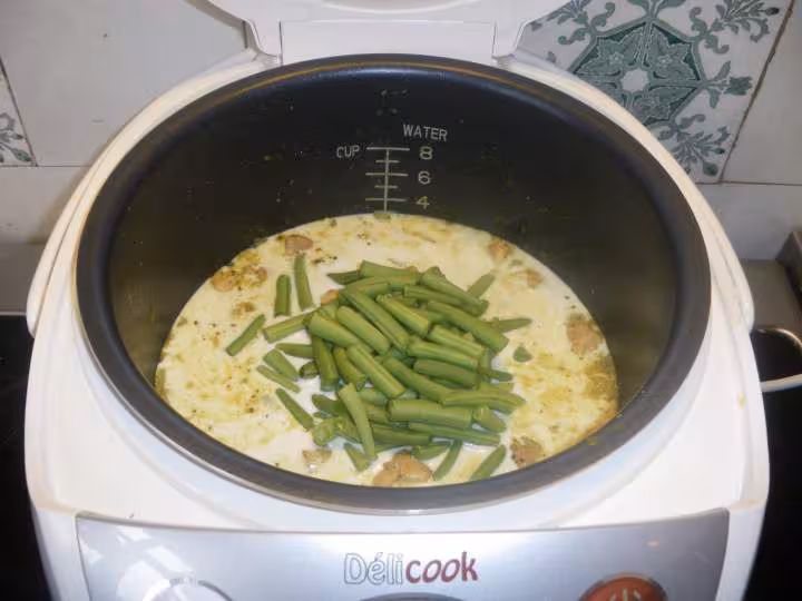 Poulet au curry vert