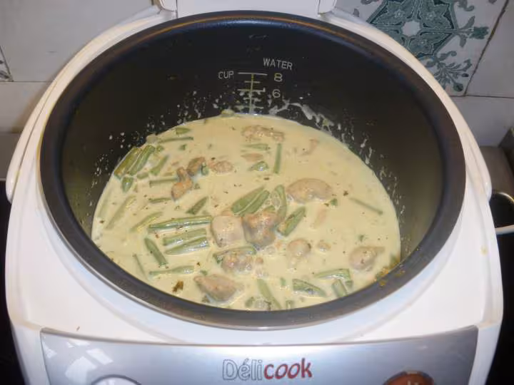 Poulet au curry vert