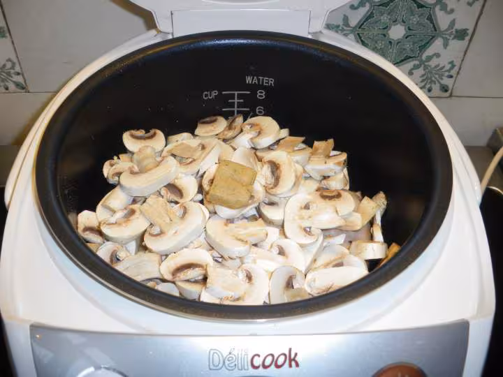 Poulet aux champignons