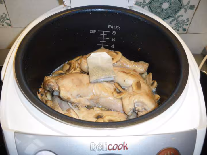 Poulet aux champignons