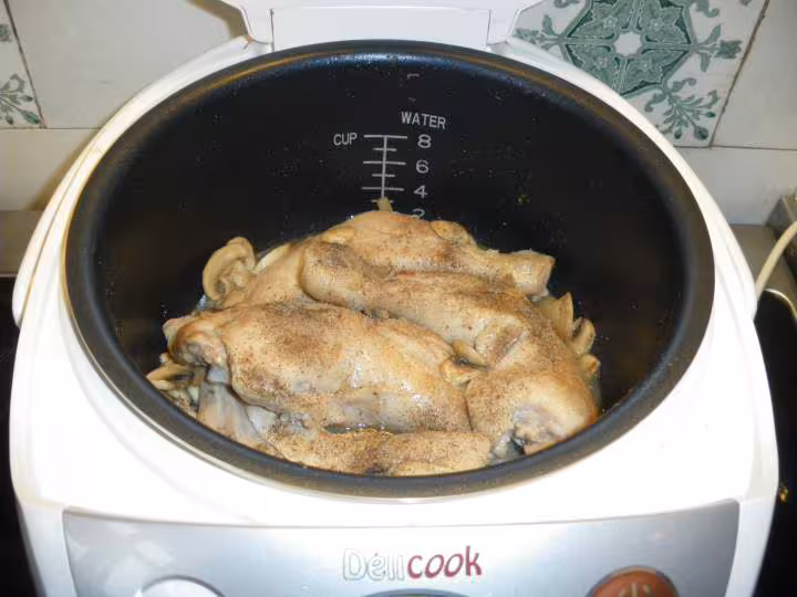Poulet aux champignons