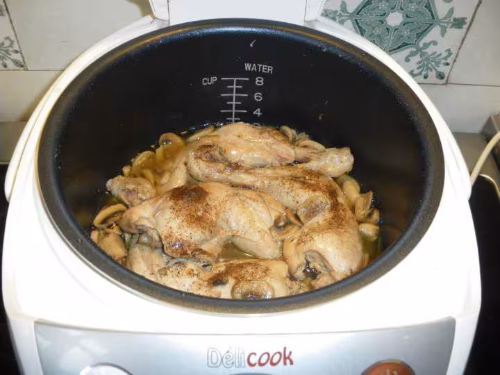 Poulet aux champignons