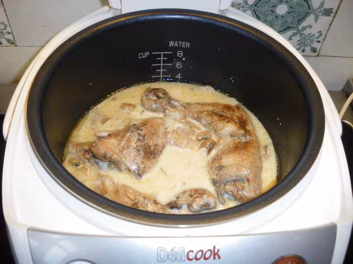 Poulet aux champignons