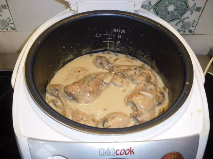 Poulet aux champignons