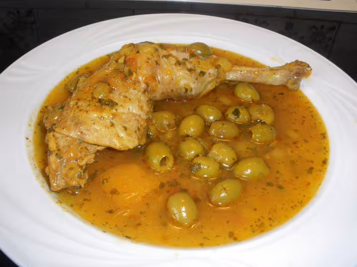 Poulet aux olives