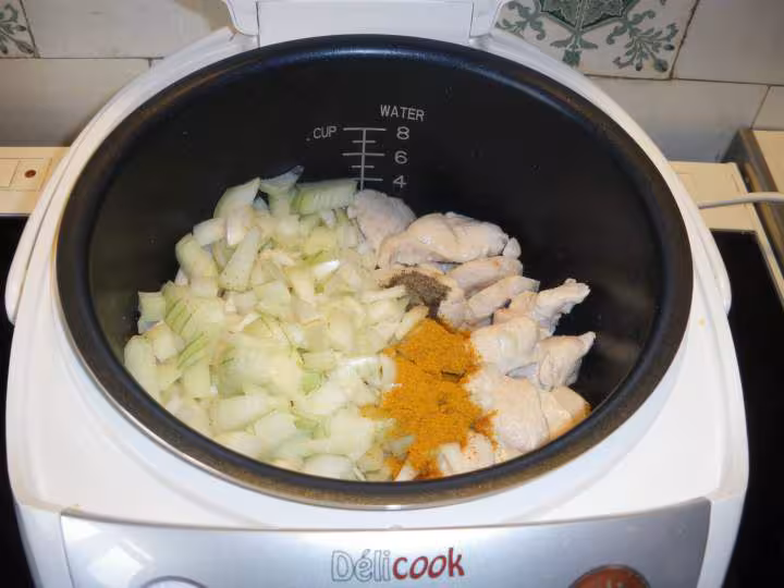 Poulet colombo et riz