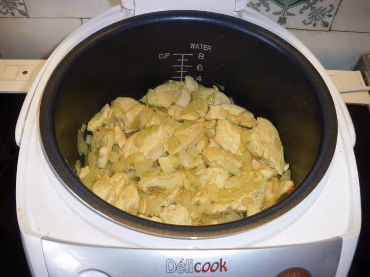 Poulet colombo et riz
