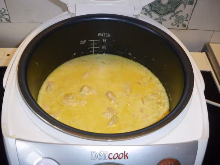 Poulet colombo et riz