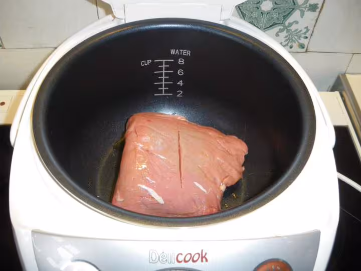 Roti de veau a la moutarde