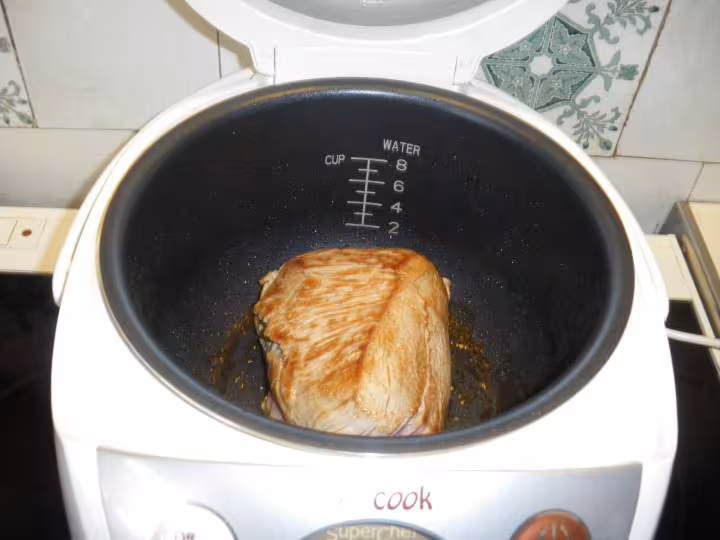 Roti de veau a la moutarde