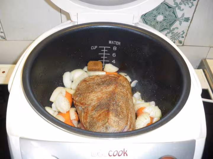 Roti de veau a la moutarde