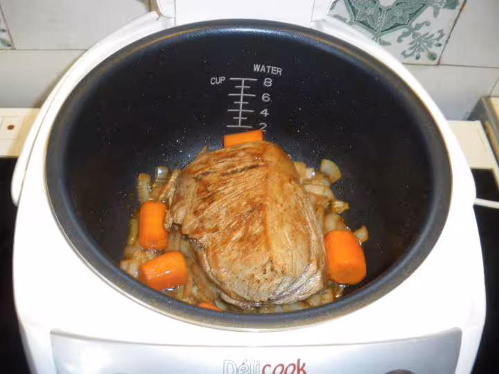 Roti de veau a la moutarde
