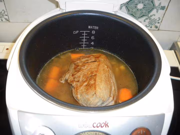 Roti de veau a la moutarde