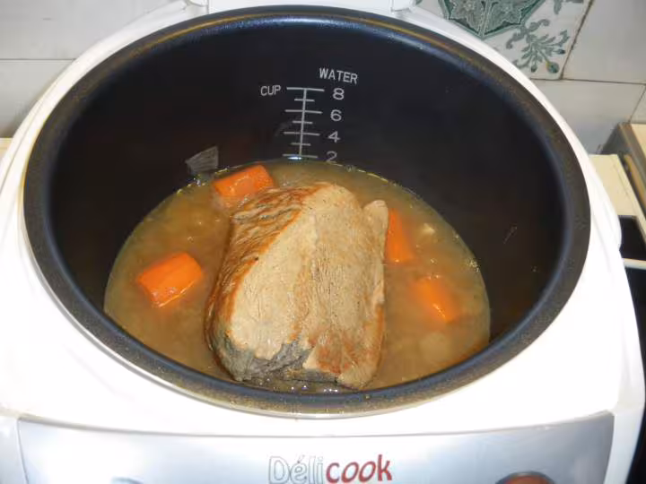 Roti de veau a la moutarde